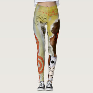 Lägga benen på ryggen för Songstress Leggings