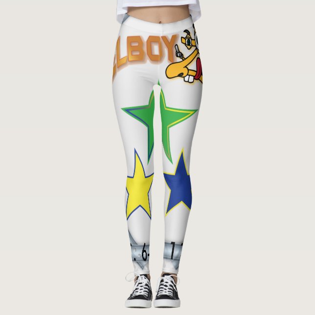 LÄGGA BENEN PÅ RYGGEN FÖR STEELBOYZ LEGGINGS (Framsida)