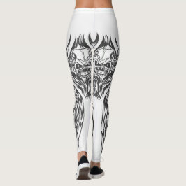 lägga benen på ryggen för tatuering leggings