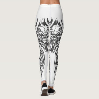 lägga benen på ryggen för tatuering leggings
