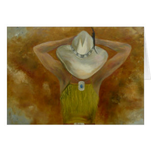 Lägga min Cowgirl besegrar Hälsningskort