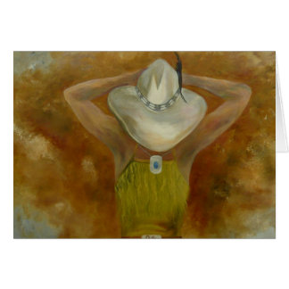 Lägga min Cowgirl besegrar Hälsningskort