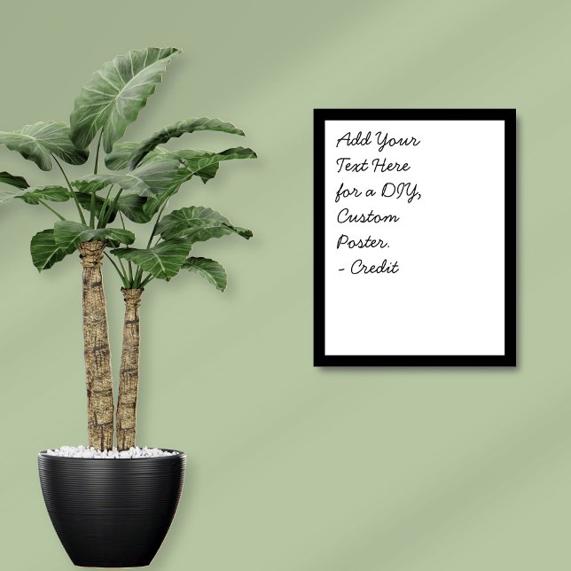 Lägga till Anpassningsbarnas text Minimal kursiv s Poster (Skapare uppladdad)