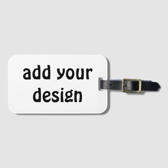 lägga till din design bagagebricka (Framsida horisontal)