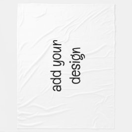 lägga till din design fleecefilt