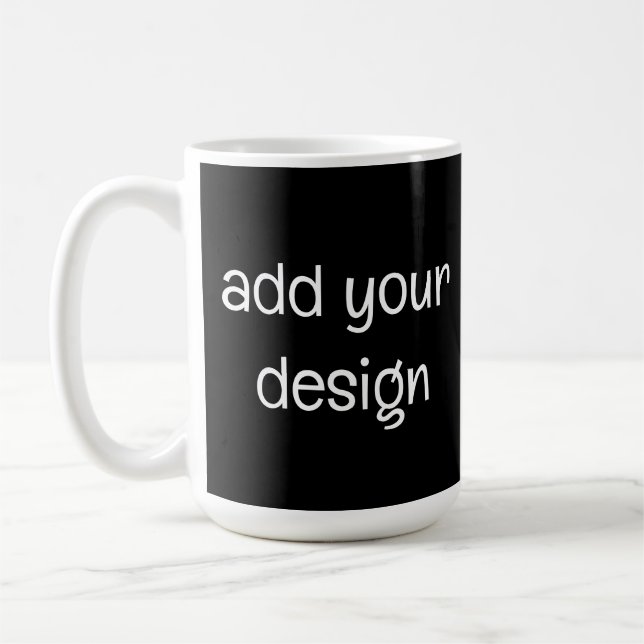lägga till din design kaffemugg (Vänster)