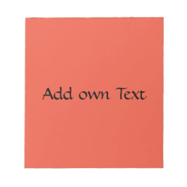 Lägga till egen röd Orange för utskriven Snyggt Anteckningsblock