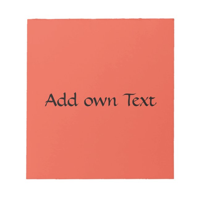 Lägga till egen röd Orange för utskriven Snyggt Anteckningsblock (Framsida)
