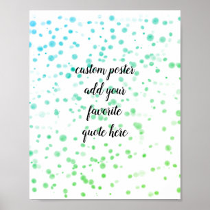 lägga till egna citattecken poster vattenfärgsdesi