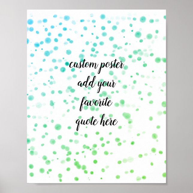 lägga till egna citattecken poster vattenfärgsdesi (Framsidan)