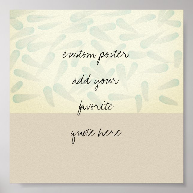 lägga till egna citattecken poster vattenfärgsdesi (Framsidan)