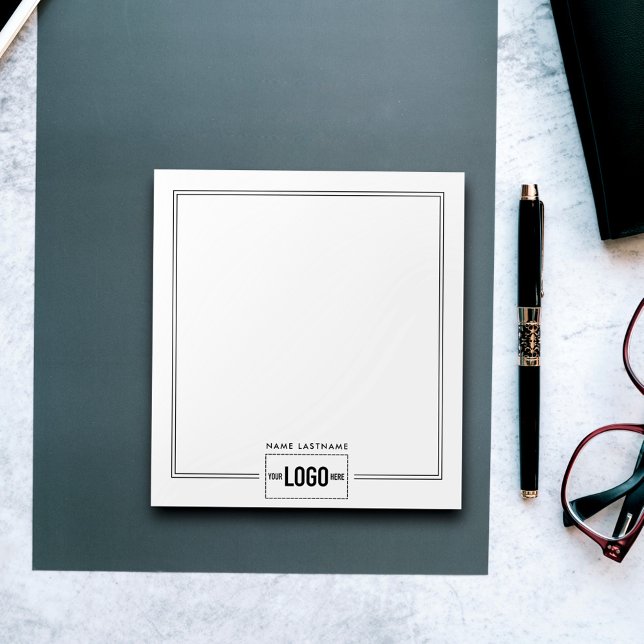 Lägga till Elegant för Logotyp Snyggt Linjer Namn  Anteckningsblock (Skapare uppladdad)