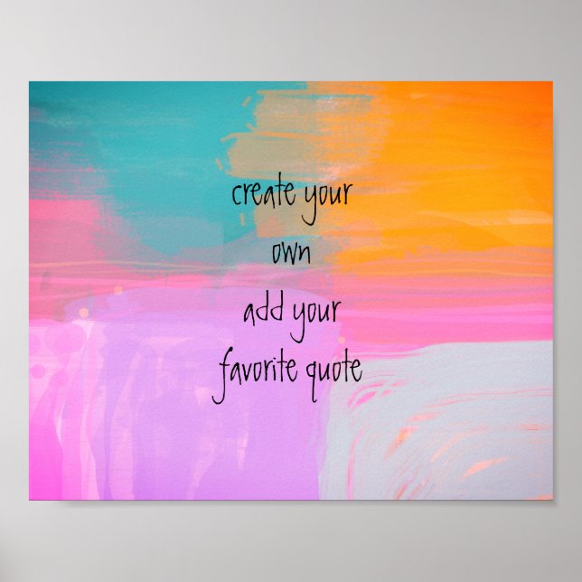 lägga till en abstrakt för citatteckensfärgad anpa poster (Framsidan)