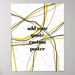 lägga till en citatteckenminimalistisk gult och gr poster