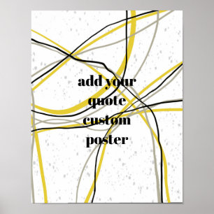 lägga till en citatteckenminimalistisk gult och gr poster