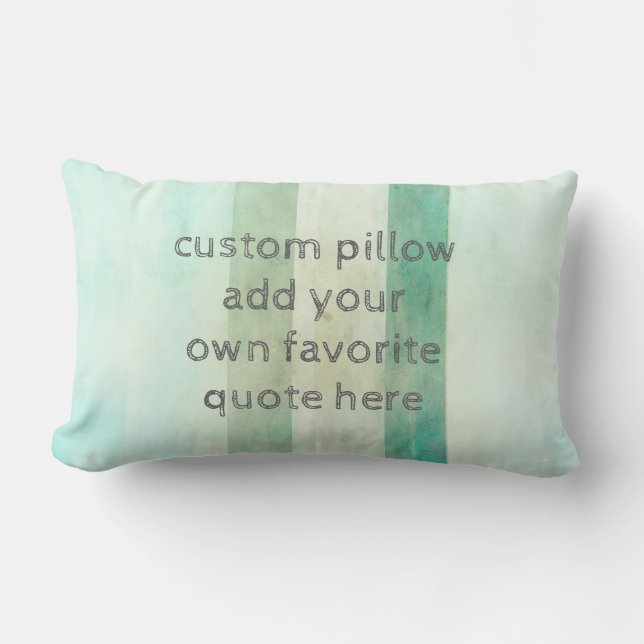 lägga till en citattunna för anpassningsbarnas hem lumbarkudde (Framsida)