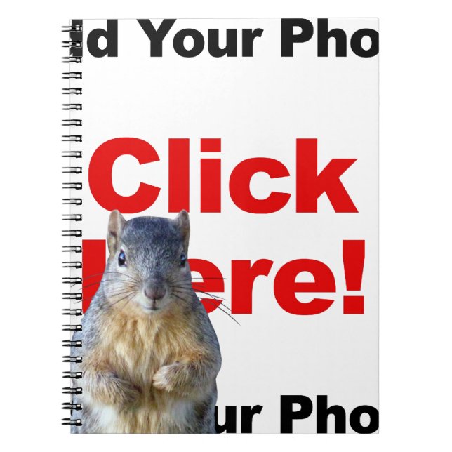 Lägga till en ekorreAnpassningsbar Anteckningsbok (Framsidan)