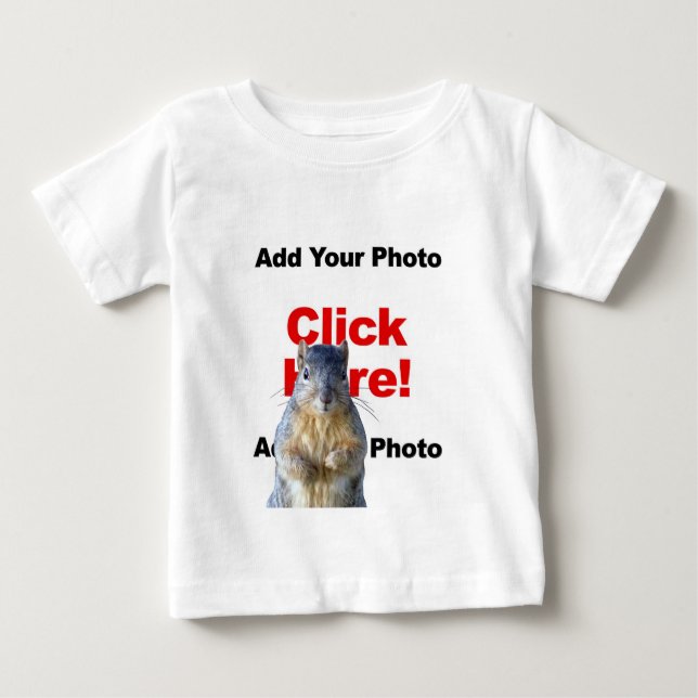 Lägga till en ekorrebild i Anpassningsbarna Photo  Tee Shirt (Framsida)