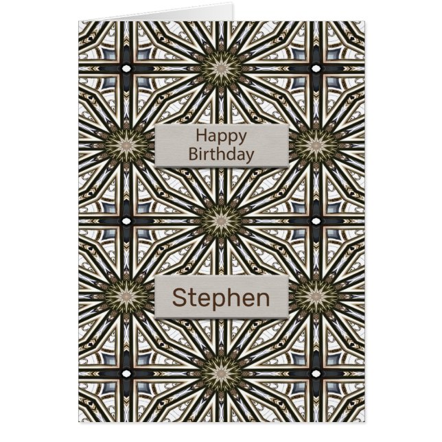 Lägga till en Namn-Abstrakt för födelsedagen Manda Hälsningskort (Framsidan)