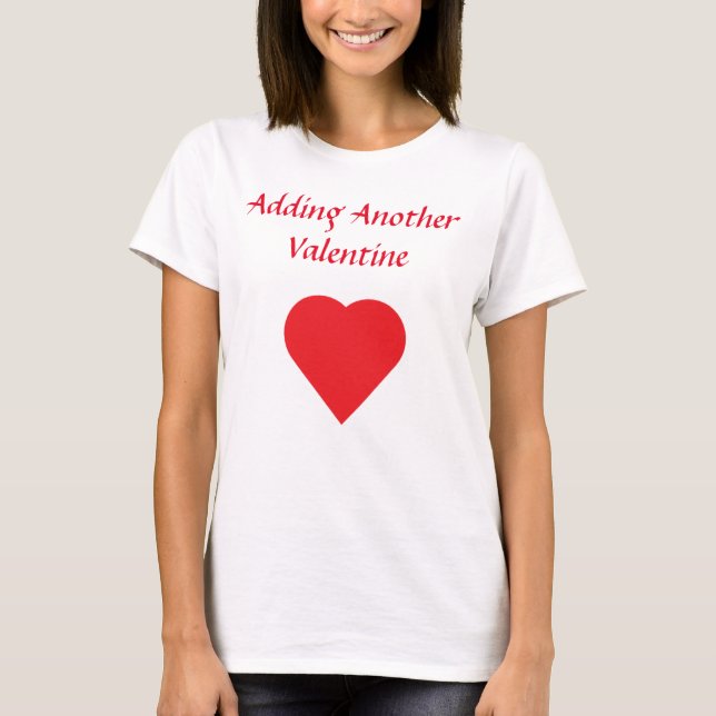 Lägga till ett annat meddelande om Valentine-Gravi T Shirt (Framsida)