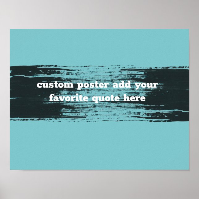 lägga till ett citattecken och svart med text poster (Framsidan)