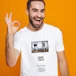 Lägga till fotobefordran av Anpassningsbarna Logot T Shirt<br><div class="desc">Lägg till Logotypen med Anpassningsbar Text och fotomarknadsföring T-Shirt. Infoga logotyp och foto och anpassa text,  företagsinformation,  namn,  adress och kontaktinformation. Affärsfrämjande eller företagskunder för dina kunder och affärspartner.</div>