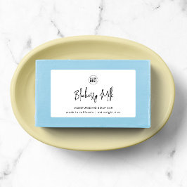 Lägga till Logotyp Modern Script Minimalist Produc Klistermärke