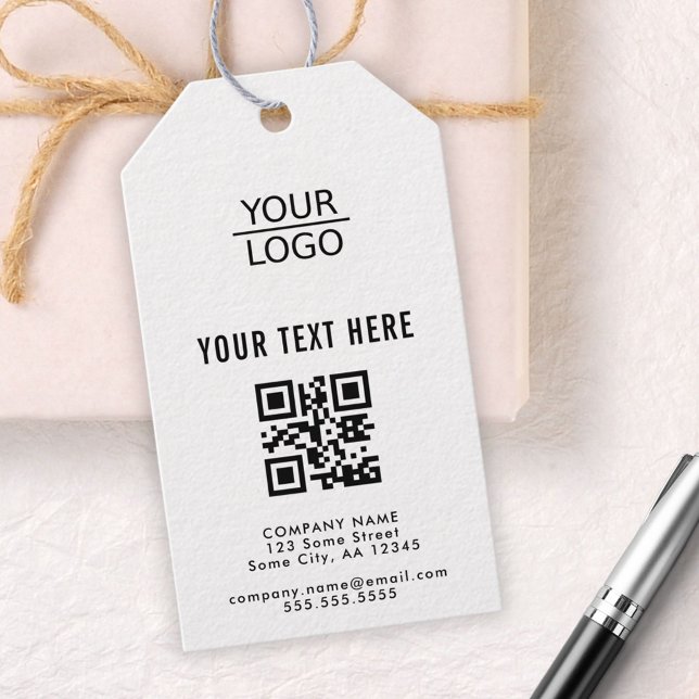 Lägga till Logotyp QR-Anpassningsbar för textbefor Presentetikett (Skapare uppladdad)