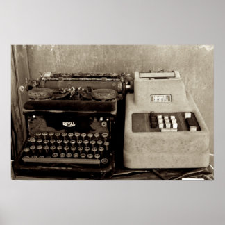 Lägga till Maching och Typwriter Poster