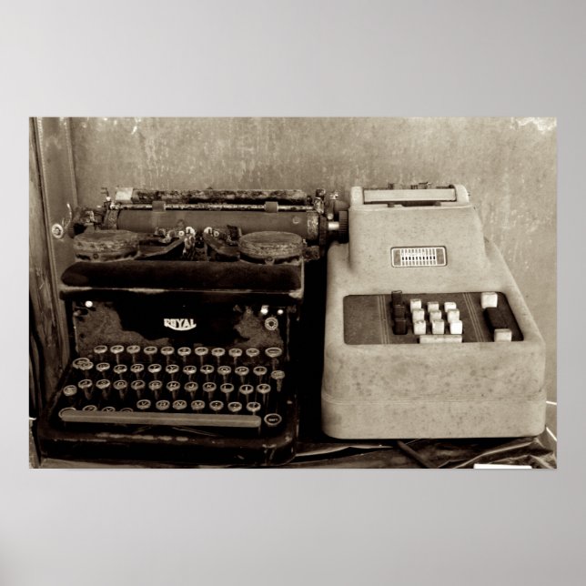 Lägga till Maching och Typwriter Poster (Framsidan)