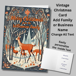 Lägga till målning av Vintagen Namn Text God jul Kort