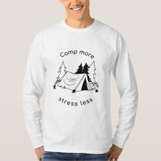 Lägga till mer stressa mindre grundläggande Långär T Shirt