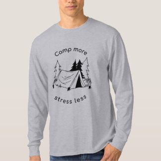 Lägga till mer stressa mindre grundläggande Långär T Shirt