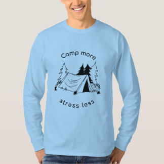 Lägga till mer stressa mindre grundläggande Långär T Shirt