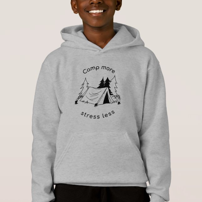 Lägga till mer stressa mindre Hoodie T Shirt (Framsida)