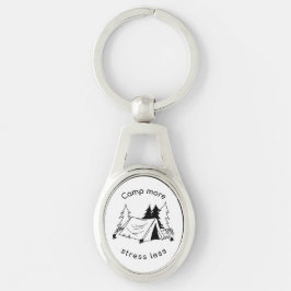 Lägga till mer stressa mindre ovalt silverfärgad nyckelring