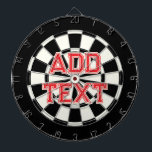 Lägga till röd Anpassningsbar i svartvitt Darttavla<br><div class="desc">Din personliga röda text på svarta och vita Retro-Vintagen Stil Dartboard 🎯 Lägg till text eller namn genom att markera anpassningsalternativet. Berätta om du har ytterligare frågor och eftersom Zazzles kundsupport hanterar den kundupplevelse som du kan få till kundsupport för Zazzle via chatta, mobil eller e-post, vilket förklaras i denna...</div>