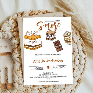lägga till S mer i Kärlek marshmallow Baby Shower Inbjudningar