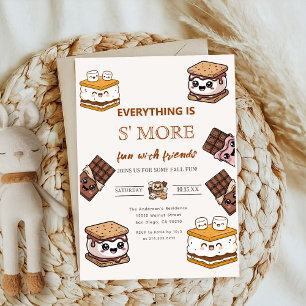 lägga till S mer i Kärlek marshmallow Baby Shower Inbjudningar