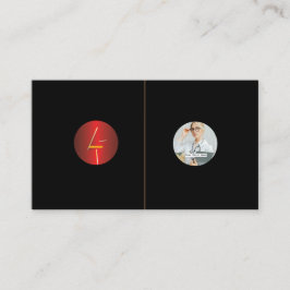 Lägga till svart logotyp av Anpassningsbarna Visitkort