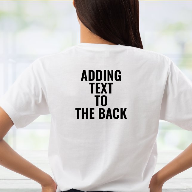 Lägga till text i Personligen för uppgradering av  T Shirt (Skapare uppladdad)