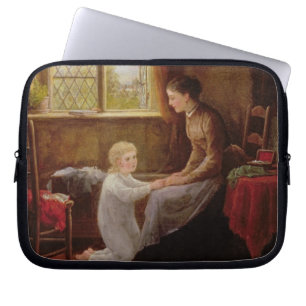 Läggdags 1890 (olja på panel) laptop sleeve
