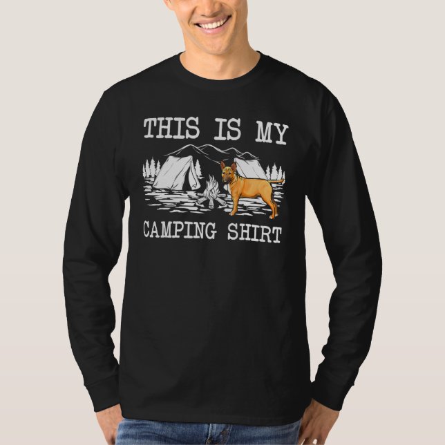 Lägger eld Miniature Bull Terrier Hund Det här är  T Shirt (Framsida)