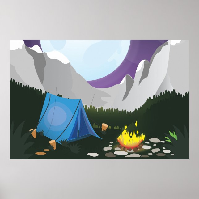 Lägger eld poster (Framsidan)