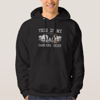 Lägger eld Toy Fox Terrier Hund Det här är min cam Hoodie