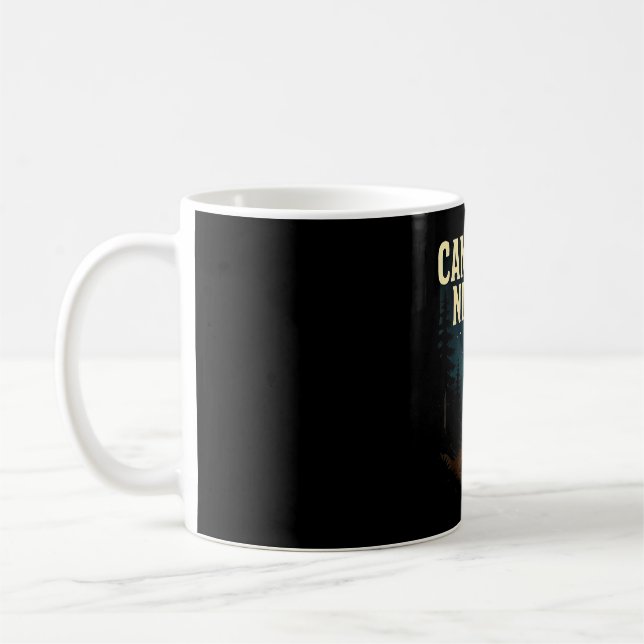 Lägger nätter camping skog berg  kaffemugg (Vänster)