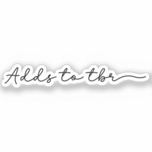 Lägger till i TBR Klistermärken