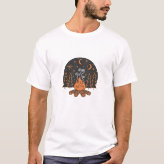 Läggerbaksnätter runt campingen t shirt