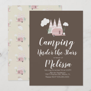 Läggereld Camping Utomhusfest Boho Inbjudan