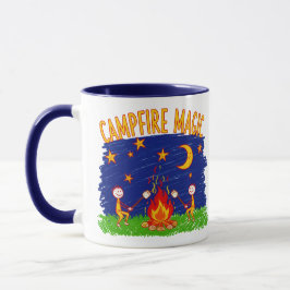 Läggereld Magi Barn Camping Natt Konst Mugg